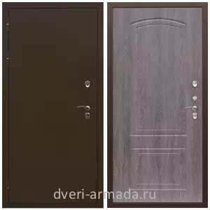 Входные двери с тремя петлями, Дверь входная железная уличная в дом Армада Термо Молоток коричневый/ МДФ 6 мм ФЛ-138 Дуб филадельфия графит для дачи на заказ от производителя