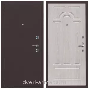 Входные металлические двери в Московской области, Дверь входная Армада Комфорт Антик медь / МДФ 6 мм ФЛ-58 Дуб беленый