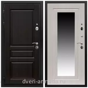 Двери МДФ для квартиры, Дверь входная Армада Премиум-Н МДФ 16 мм ФЛ-243 Венге / МДФ 16 мм ФЛЗ-120 Дуб беленый