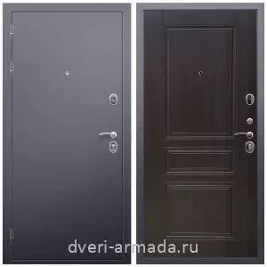 Правые входные двери, Дверь входная железная Армада Люкс Антик серебро / МДФ 6 мм ФЛ-243 Эковенге красивая с порошковым покрытием