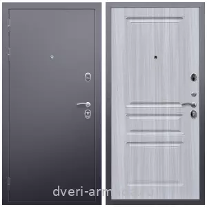 Входные двери 2050 мм, Дверь входная Армада Люкс Антик серебро / МДФ 16 мм ФЛ-243 Сандал белый
