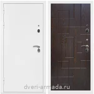 Входные двери Верона, Дверь входная Армада Оптима Белая шагрень / МДФ 16 мм ФЛ-57 Дуб шоколад