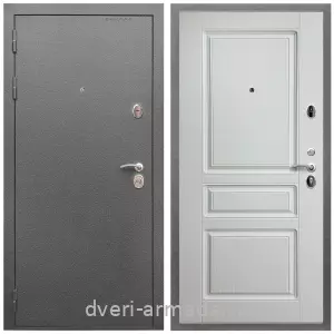 Входные двери Верона, Дверь входная Армада Оптима Антик серебро / МДФ 16 мм ФЛ-243 Ясень белый