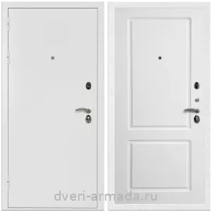 Светлые входные двери, Дверь входная Армада Престиж Белая шагрень / МДФ 16 мм ФЛ-117 Белый матовый