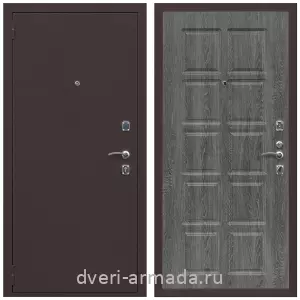 С порошковым напылением, Дверь входная Армада Комфорт Антик медь / МДФ 10 мм ФЛ-38 Дуб Филадельфия графит