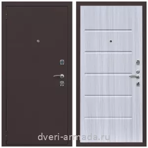 Входные металлические двери в Московской области, Дверь входная Армада Комфорт Антик медь / МДФ 10 мм ФЛ-102 Сандал белый