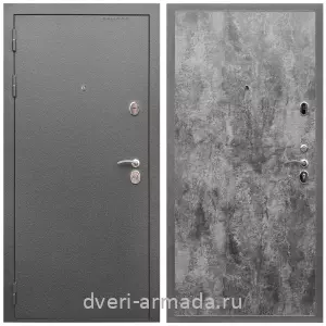 МДФ с молдингом, Дверь входная Армада Оптима Антик серебро / МДФ 6 мм ПЭ Цемент темный