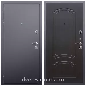 Правые входные двери, Дверь входная металлическая Армада Люкс Антик серебро / МДФ 6 мм ФЛ-140 Венге наружная на дачу