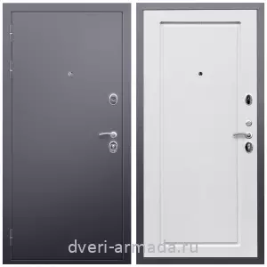 Входные двери 2050 мм, Дверь входная Армада Люкс Антик серебро / МДФ 16 мм ФЛ-119 Ясень белый