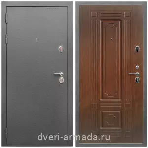 Офисные, Дверь входная Армада Оптима Антик серебро / МДФ 6 мм ФЛ-2 Мореная береза