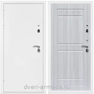 Входные двери 2050 мм, Дверь входная Армада Оптима Белая шагрень / МДФ 10 мм ФЛ-242 Сандал белый