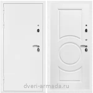 Входные двери Верона, Дверь входная Армада Оптима Белая шагрень / МДФ 16 мм МС-100 Белый матовый