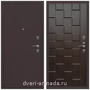 Входные двери МДФ для офиса, Дверь входная Армада Комфорт Антик медь / МДФ 16 мм ОЛ-39 Эковенге