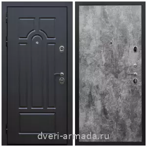 Входные двери с тремя петлями, Дверь входная Армада Эврика МДФ 10 мм ФЛ-58 / МДФ 6 мм ПЭ Цемент темный