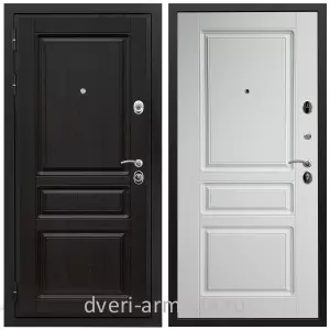 Двери МДФ для квартиры, Дверь входная Армада Премиум-Н МДФ 16 мм ФЛ-243 Венге / МДФ 16 мм ФЛ-243 Ясень белый