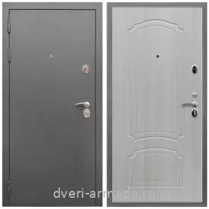 С порошковым напылением, Дверь входная Армада Оптима Антик серебро / МДФ 6 мм ФЛ-140 Дуб белёный