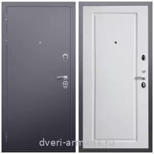Входные двери Лондон, Дверь входная Армада Люкс Антик серебро / МДФ 16 мм ФЛ-119 Белый матовый