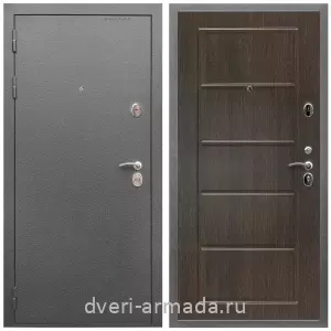 Входные двери 2050 мм, Дверь входная Армада Оптима Антик серебро / МДФ 6 мм ФЛ-39 Венге