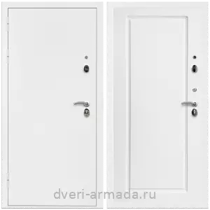 Входные двери с тремя петлями, Дверь входная Армада Оптима Белая шагрень / МДФ 16 мм ФЛ-119 Белый матовый