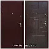 Дверь входная Армада Престиж 2 Антик медь / МДФ 16 мм ФЛ-57 Дуб шоколад