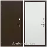 Дверь входная уличная в квартиру Армада Термо Молоток коричневый/ МДФ 10 мм Гладкая белый матовый минеральная плита