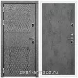 Дверь входная Армада Престиж Белая шагрень МДФ 16 мм Штукатурка графит ФЛС - 502 / ФЛ-291 Бетон темный